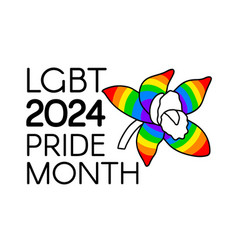 Lgbtq Pride Month 2024 Rainbow Logo Symbol Of