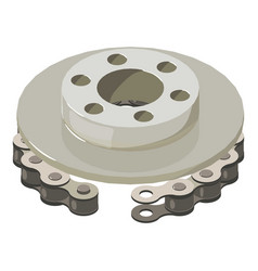 Spare Part Icon Isometric Car Brake Disk