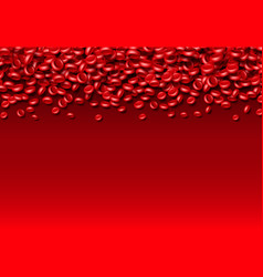 Blood Cells Or Erythrocites Flowing In Abstract