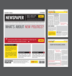 Daily Newspaper Design Template