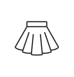 Skirt Icon Line Design Fashion Style Women S