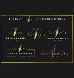 Luxury Initial Letter Jl J Monogram Logo