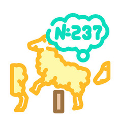 Counting Sheep Sleep Night Color Icon