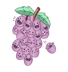 Cute Kawaii Grapes