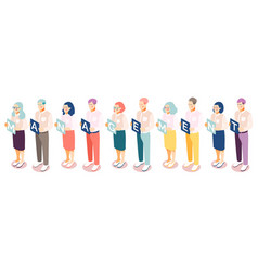 Management People Isometric Set