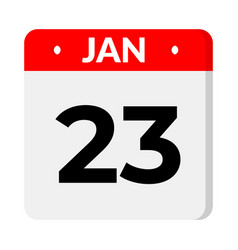 23 January Calendar Icon