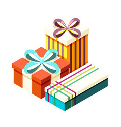 Isometric Gift Boxes