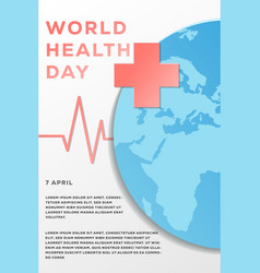 Poster Campaign World Health Day Template Design