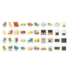 Bundle Forniture House Set Icons