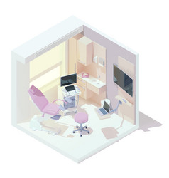 Isometric Gynecologist Office Interior