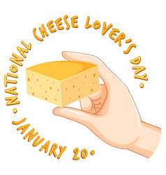 National Cheese Lovers Day Logo Banner