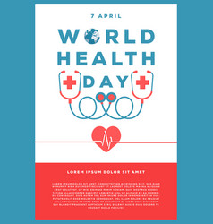 World Health Day Poster Template Design