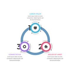 Circle Diagram Template - Three Elements