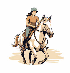 Girl Riding A Horse