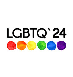 Lgbtq 2024 Rainbow Logo Symbol Of Pride Month