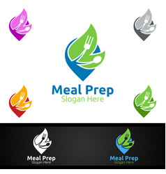 Pin Meal Prep Healthy Food Logo For Restaurant