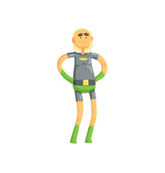 Super Elderly Man Standing With Arms Akimbo Funny