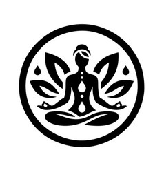 Yoga Logo Icon Silhouette Art