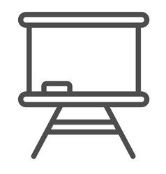 School Board Easel Chalkboard Line Icon