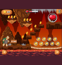 A Game Template Infernal Lava Cave Scene