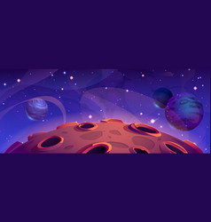 Space Galaxy Planet Cartoon Background