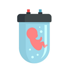 Dna Baby Production Icon Flat Style