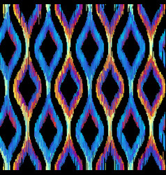 Ikat seamless pattern tribal background Royalty Free Vector