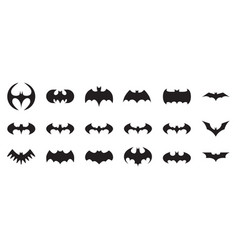 Bat Silhouette Design As Halloween