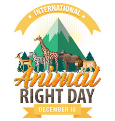 International Animal Rights Day Banner