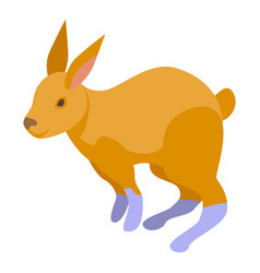 Rabbit Icon Isometric Animal Pet