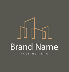 Modern City Building Logo Design Luxurious And