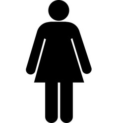 Toilet Icon Woman Symbol Bathroom Isolated