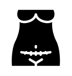 Cesarean Section Icon Glyph