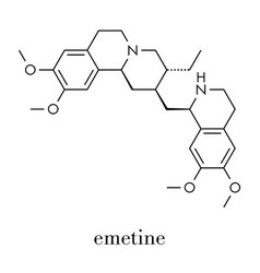 Emetine Molecule Has Emetic Induces Vomiting