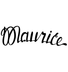 Maurice Name Lettering