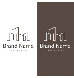 Modern City Building Logo Design Luxurious And