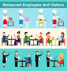 Restaurant Employees And Visitors