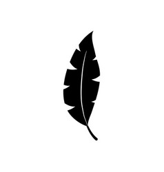 Sago Palm Leaf Icon Silhouette Style