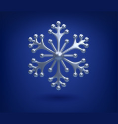 Silver Winter Snowflake 1