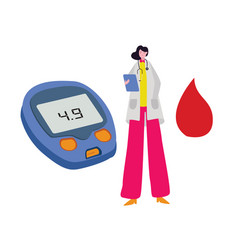 Doctor Professional Job Healthcare And Glucometer