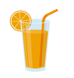 Glass With Orange Juice With Orange