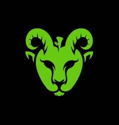 Nature Apple Goat Logo Design