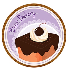 A Best Bakery Label With Cake