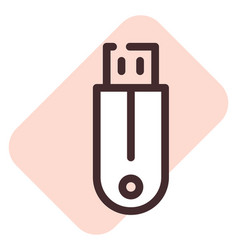 Computer Usb On A White Background