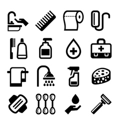 Hygiene icons set Royalty Free Vector Image - VectorStock