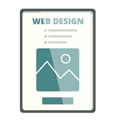 Web Design Tablet Icon Cartoon Software