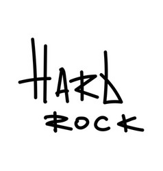 Isolated Graffiti Tag Hard Rock