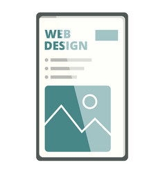 Modern Web Design Icon Cartoon Tablet