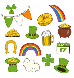 St Patricks Day Icons Set