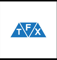 Ftx Triangle Shape Logo Design On White